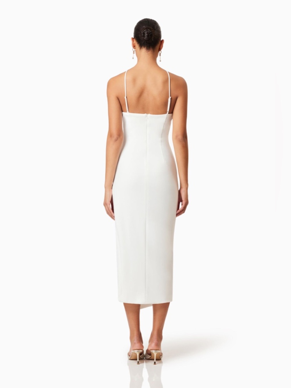 ELLIATT Janelle 3D White Midi Dress XL - Picture 3 of 9